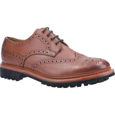 Cotswold Quenington Commando Shoes-Brown-Main