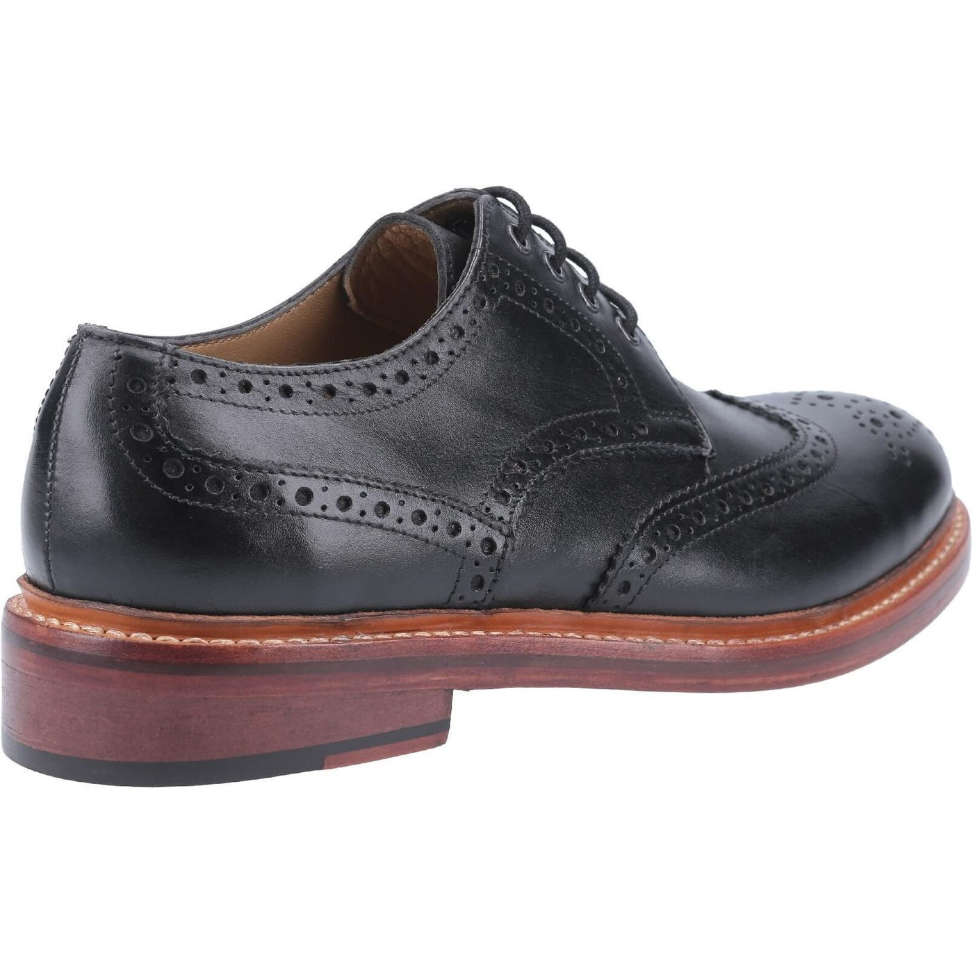 Cotswold Quenington Leather Shoes-Black-2