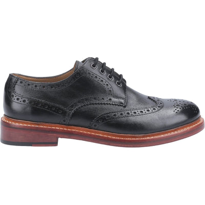 Cotswold Quenington Leather Shoes-Black-4