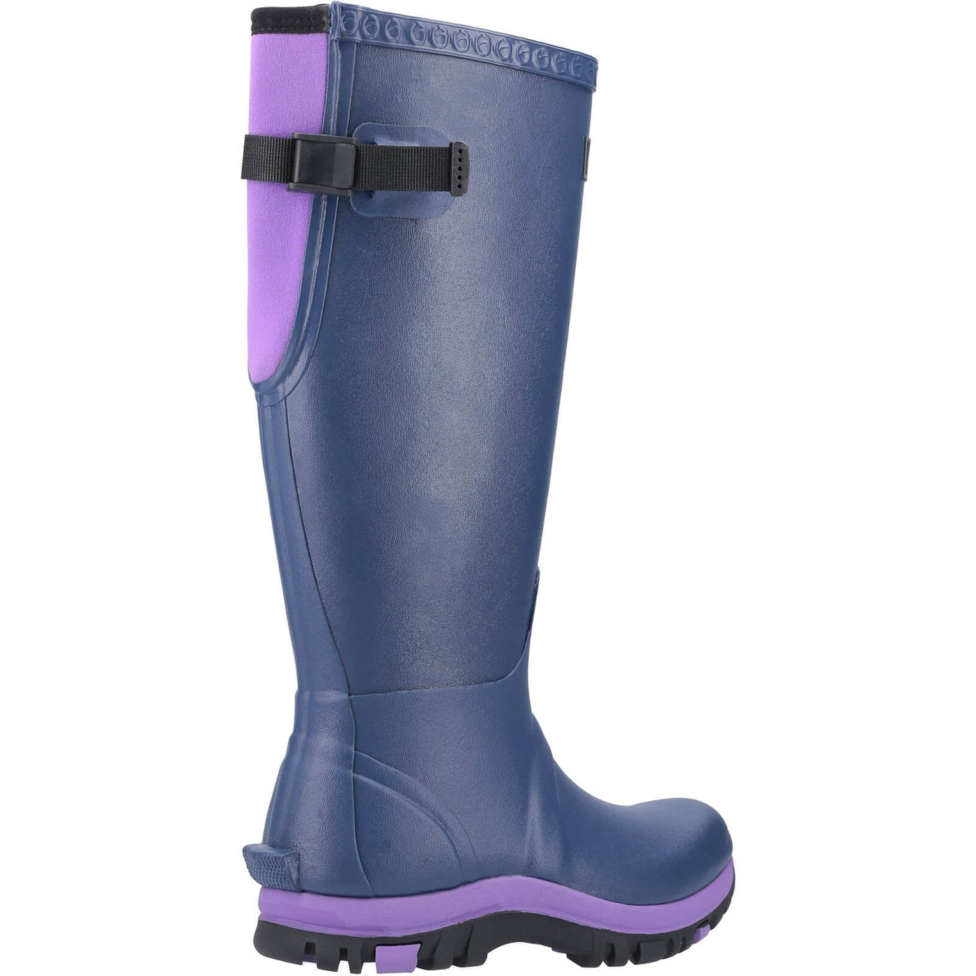 Cotswold Realm Adjustable Wellington Boots Blue/Purple 2#colour_blue-purple