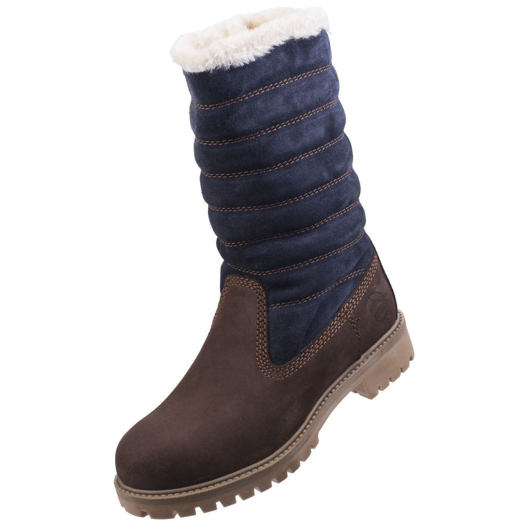 Cotswold Ripple Zip-Up Boots-Brown-Blue-7