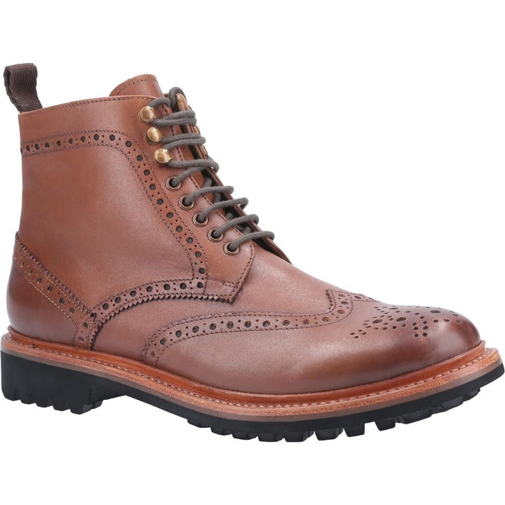 Cotswold Rissington Commando Boots-Brown-Main