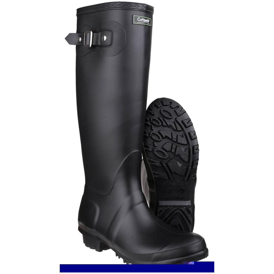 Cotswold Sandringham Buckle Wellies-Black-3