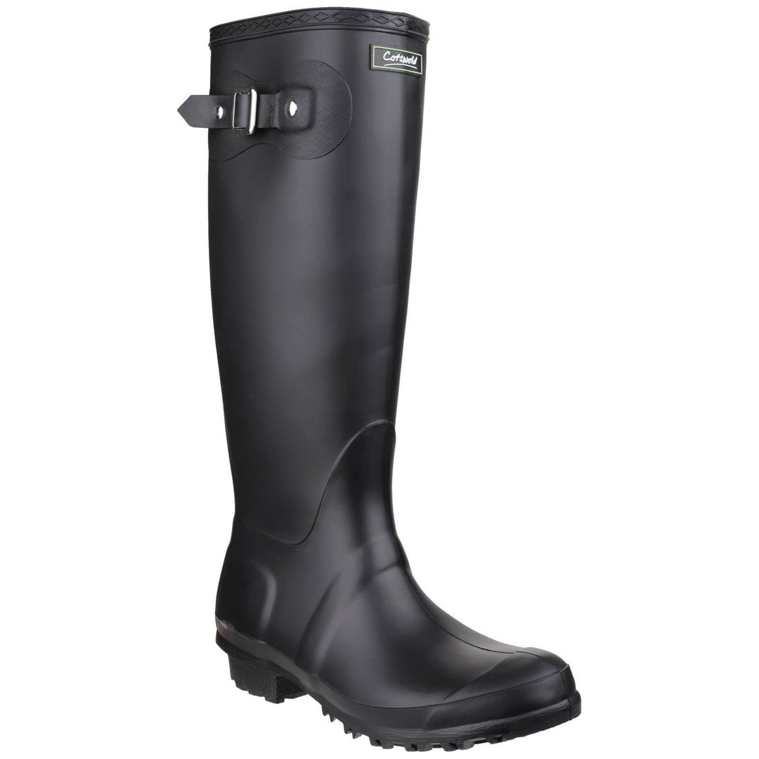 Cotswold Sandringham Buckle Wellies-Black-Main