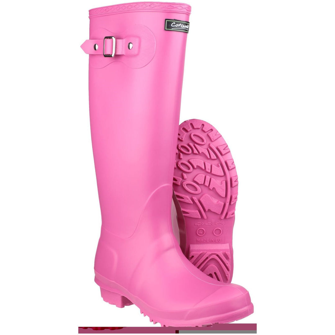 Cotswold Sandringham Buckle Wellies-Fuchsia-3