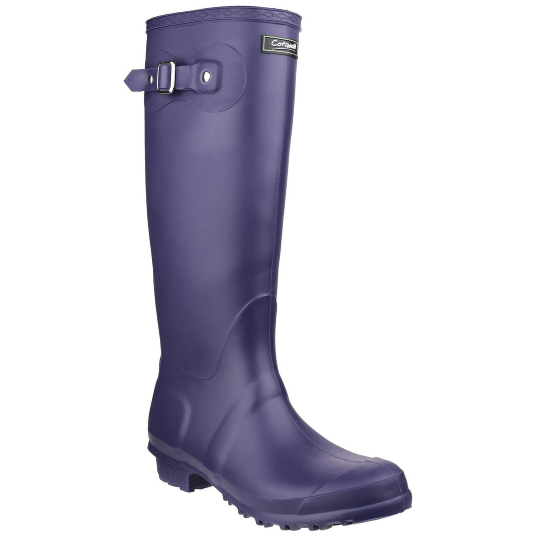 Cotswold Sandringham Buckle Wellies-Purple-Main