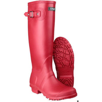 Cotswold Sandringham Buckle Wellies-Red-3