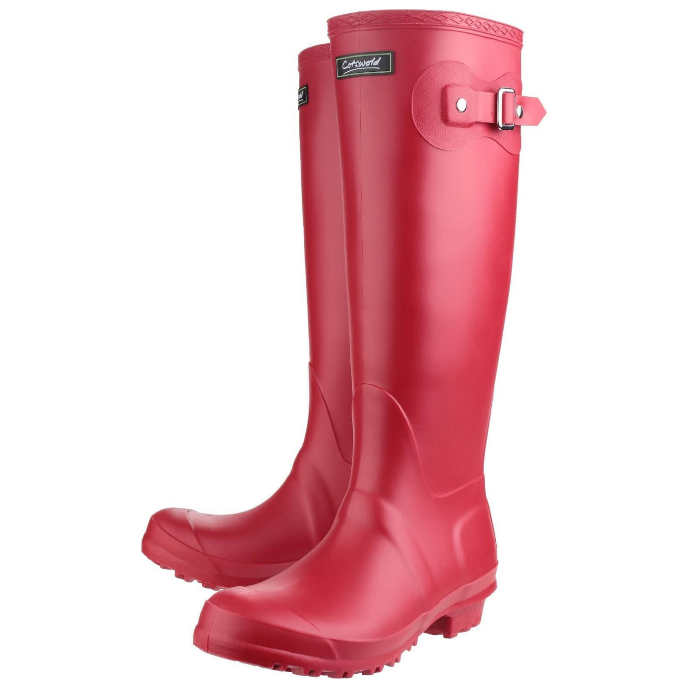 Cotswold Sandringham Buckle Wellies-Red-6