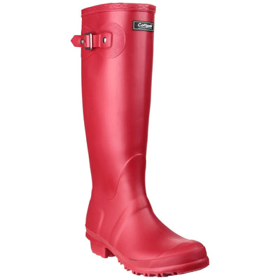 Cotswold Sandringham Buckle Wellies-Red-Main