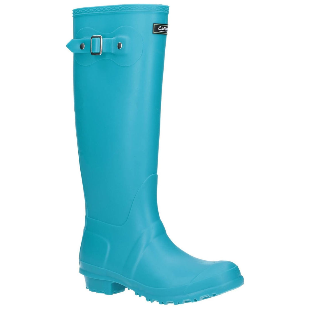 Cotswold Sandringham Buckle Wellies-Turquoise-Main