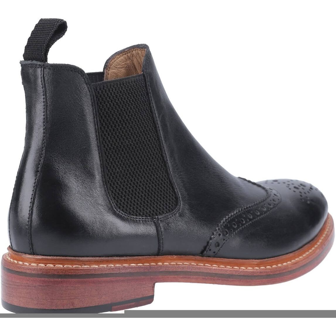 Cotswold Siddington Leather Goodyear Welt Boots-Black-2