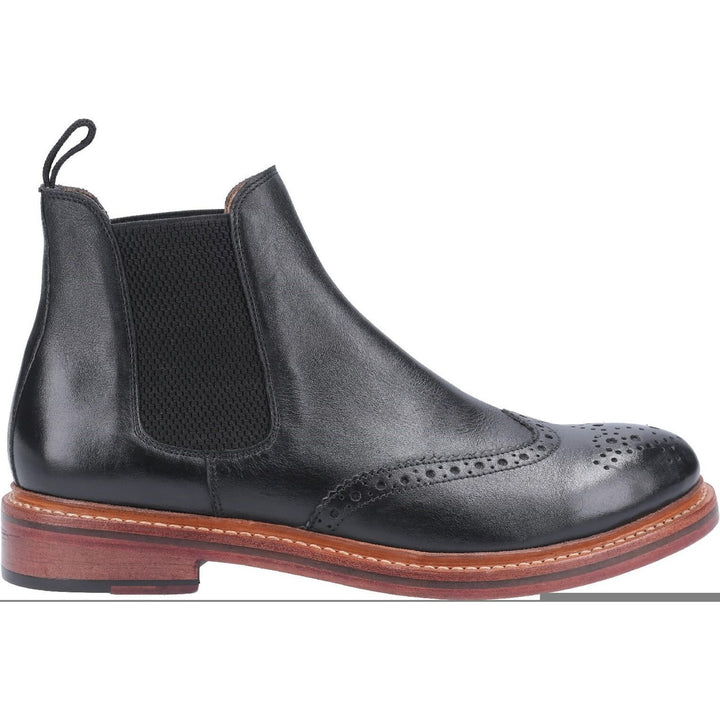 Cotswold Siddington Leather Goodyear Welt Boots-Black-4