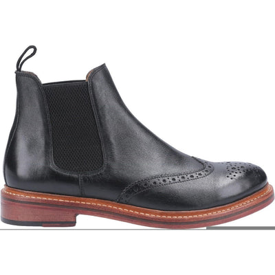 Cotswold Siddington Leather Goodyear Welt Boots-Black-4