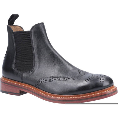 Cotswold Siddington Leather Goodyear Welt Boots-Black-Main