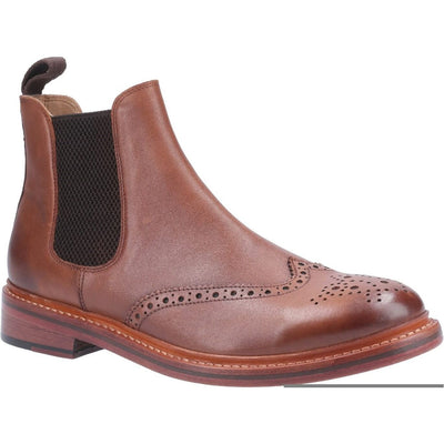 Cotswold Siddington Leather Goodyear Welt Boots-Brown-Main