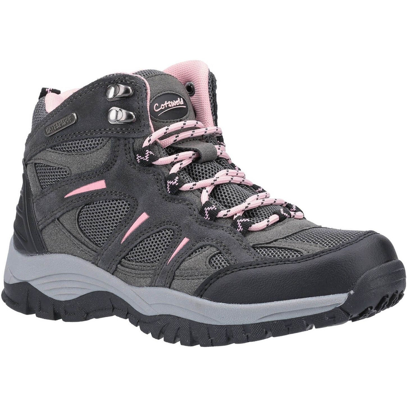 Cotswold Stowell Hiking Boots-Grey-Main