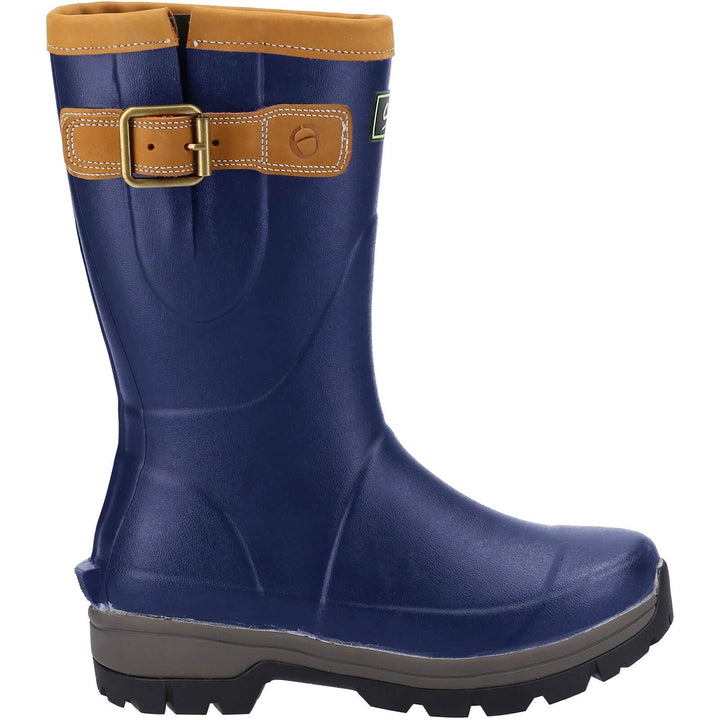 Cotswold Stratus Short Boots Navy 4#colour_navy-blue