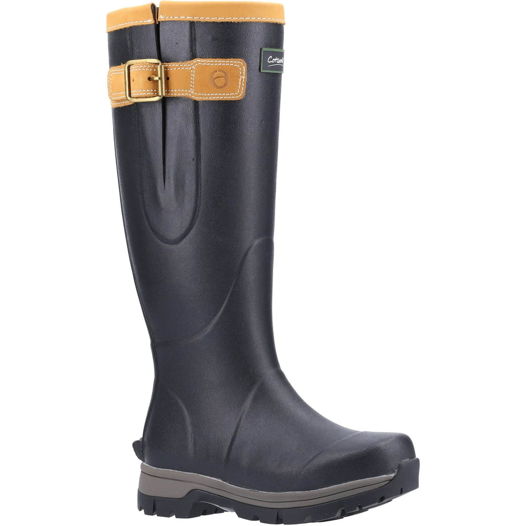 Cotswold Stratus Wellington Boots Black 1#colour_black