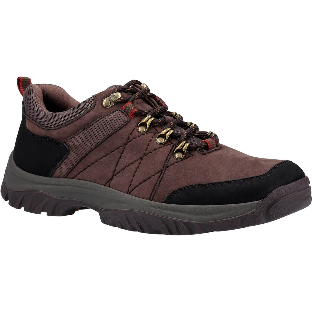 Cotswold Toddington Lace Up Shoes Brown 1#colour_brown