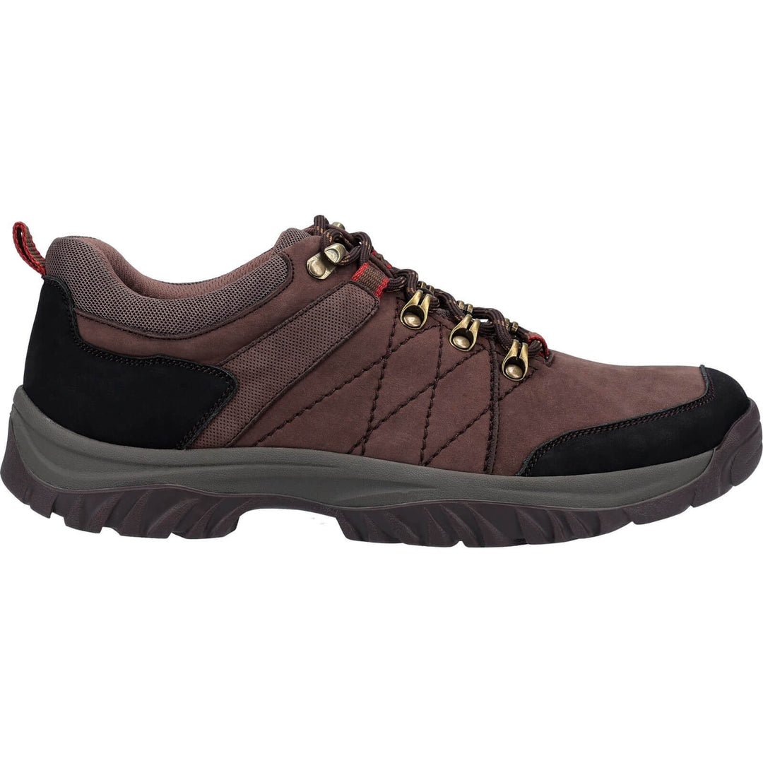 Cotswold Toddington Lace Up Shoes Brown 4#colour_brown