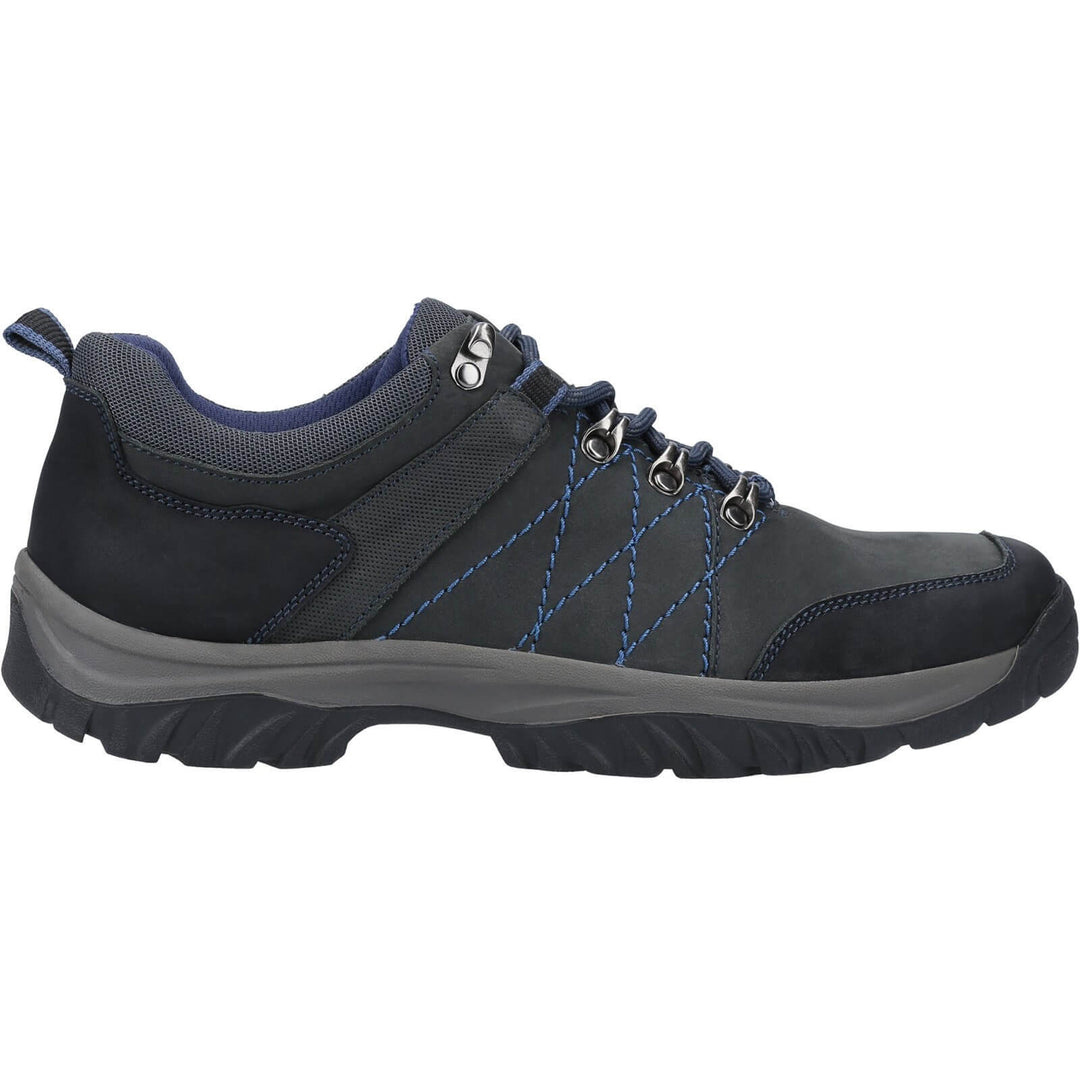 Cotswold Toddington Lace Up Shoes Navy 4#colour_navy-blue