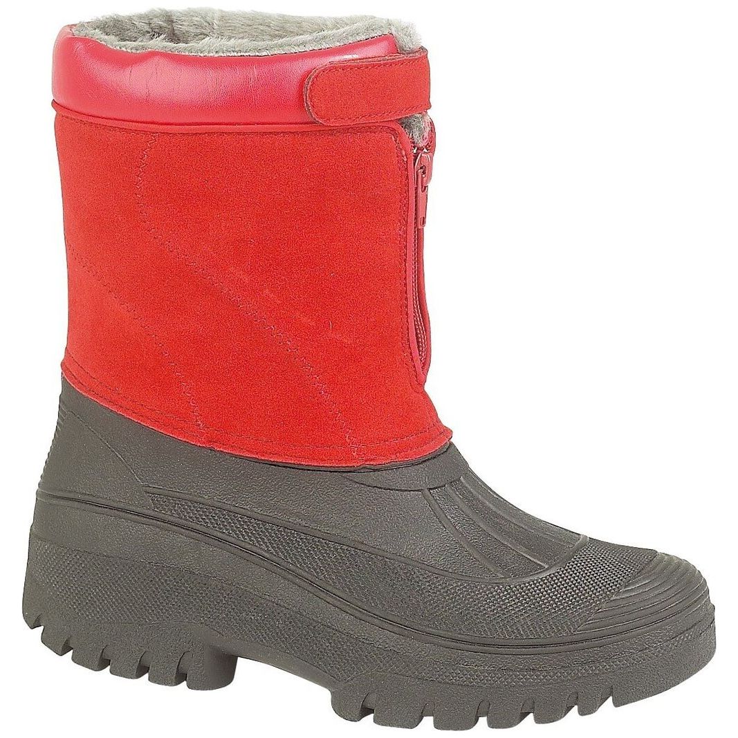Cotswold Venture Waterproof Winter Boots-Red-2