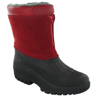 Cotswold Venture Waterproof Winter Boots-Red-Main