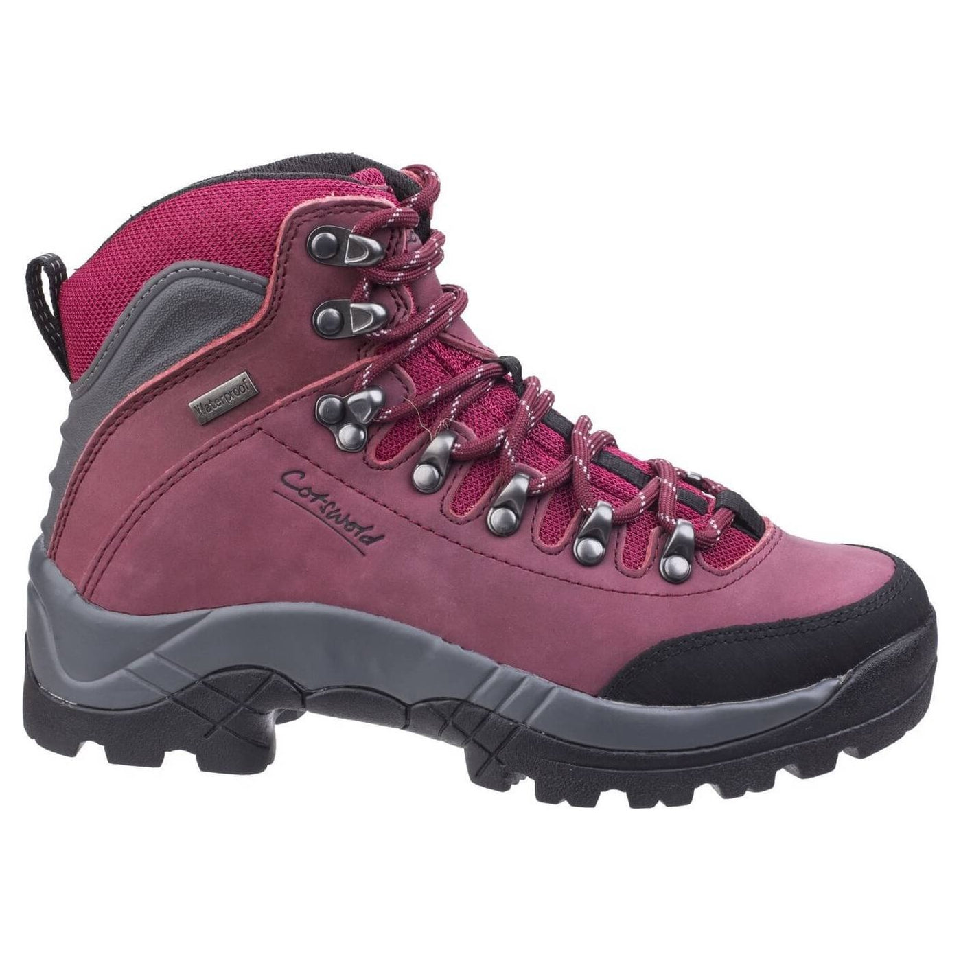 Cotswold Westonbirt Waterproof Hiking Boots-Red-4