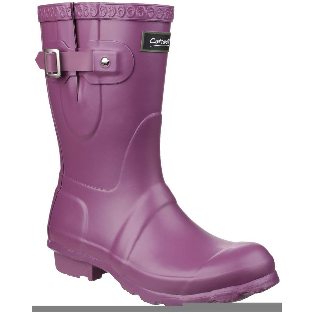 Cotswold Windsor Short Wellies-Purple-5