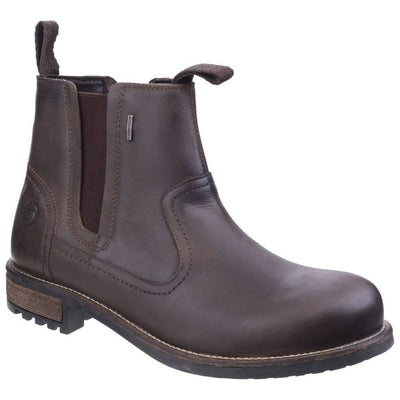 Cotswold Worcester Chelsea Boots-Brown-Main