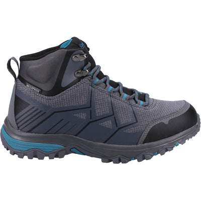 Cotswold Wychwood Mid Hiking Boots Grey/Blue 4#colour_grey-blue
