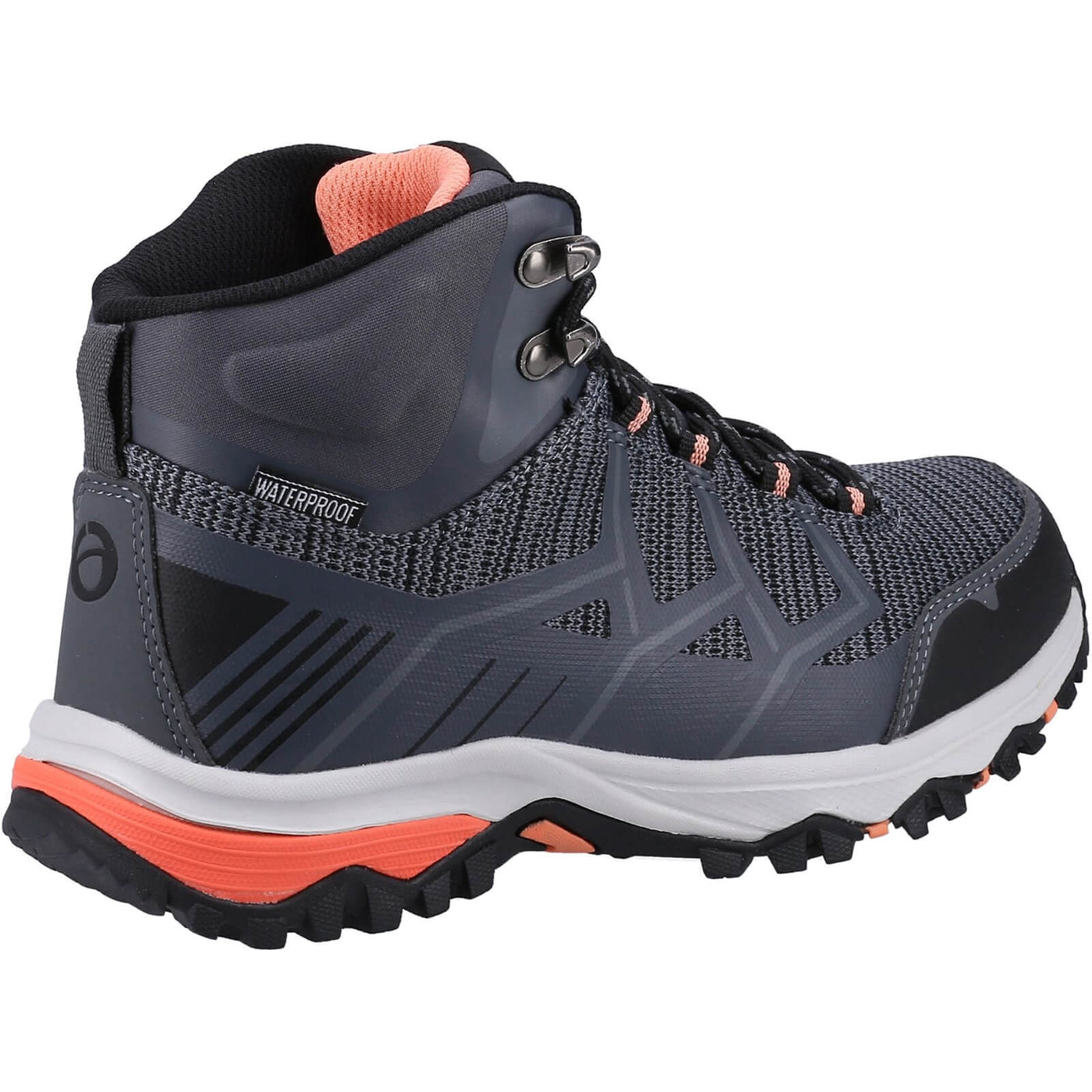 Cotswold Wychwood Mid Hiking Boots Grey/Coral 2#colour_grey-coral