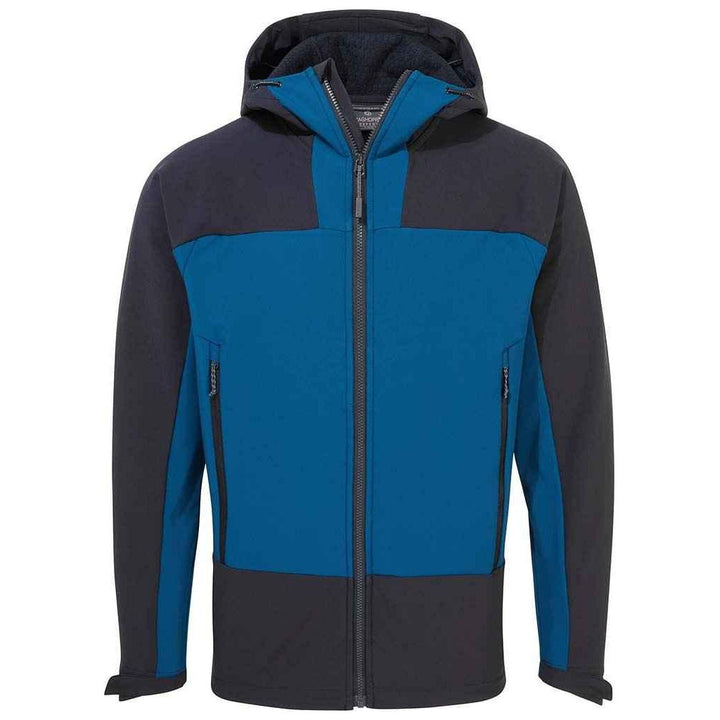 Craghoppers Expert Active Hooded Softshell Jacket Poseidon Blue/Dark Navy Main#colour_poseidon-blue-dark-navy