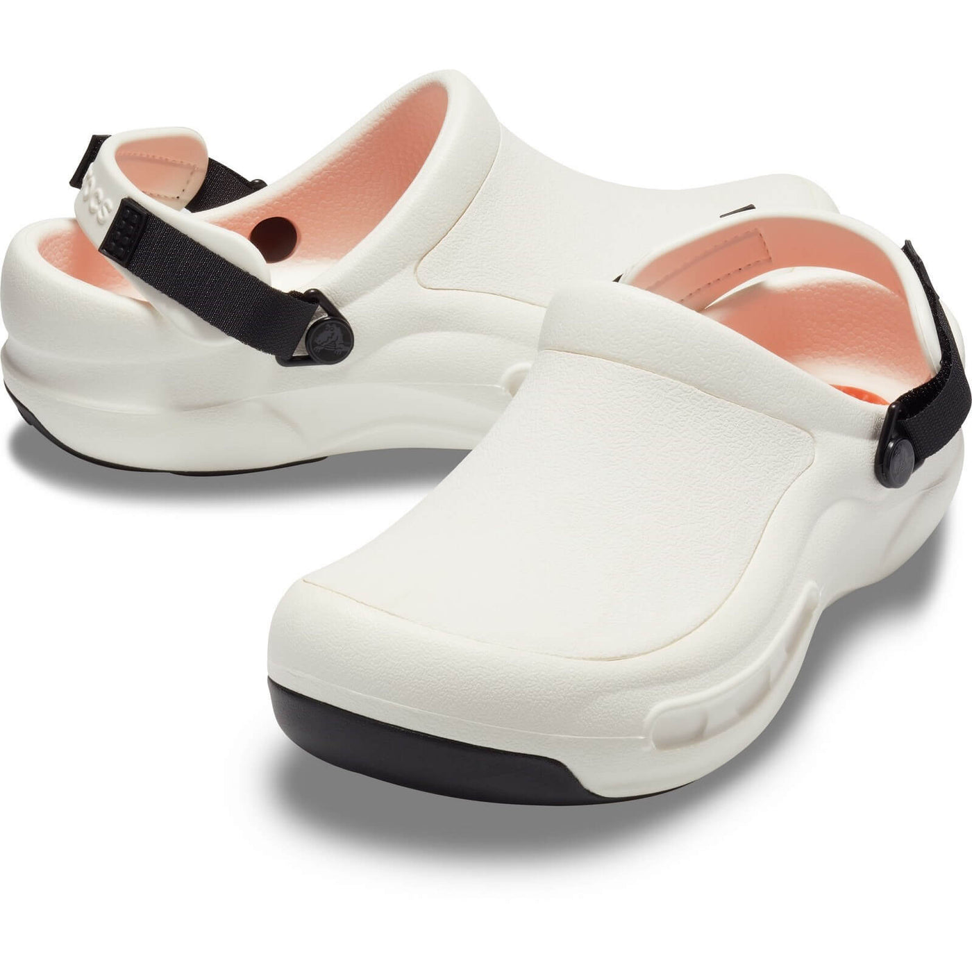 Crocs Bistro Pro Literide Slip On Clogs White 4#colour_white