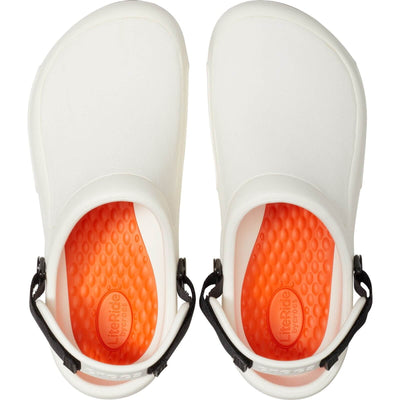 Crocs Bistro Pro Literide Slip On Clogs White 6#colour_white