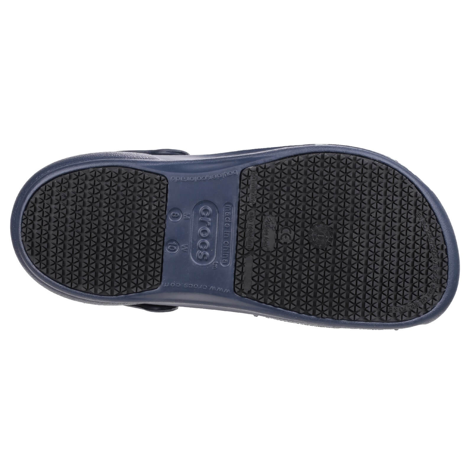 Crocs Bistro Work Clogs Navy 4#colour_navy-blue