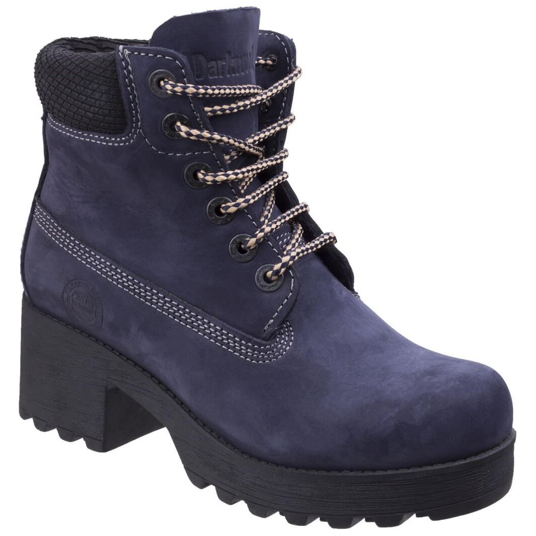 Darkwood Pine Casual Walking Boots-Navy-Main