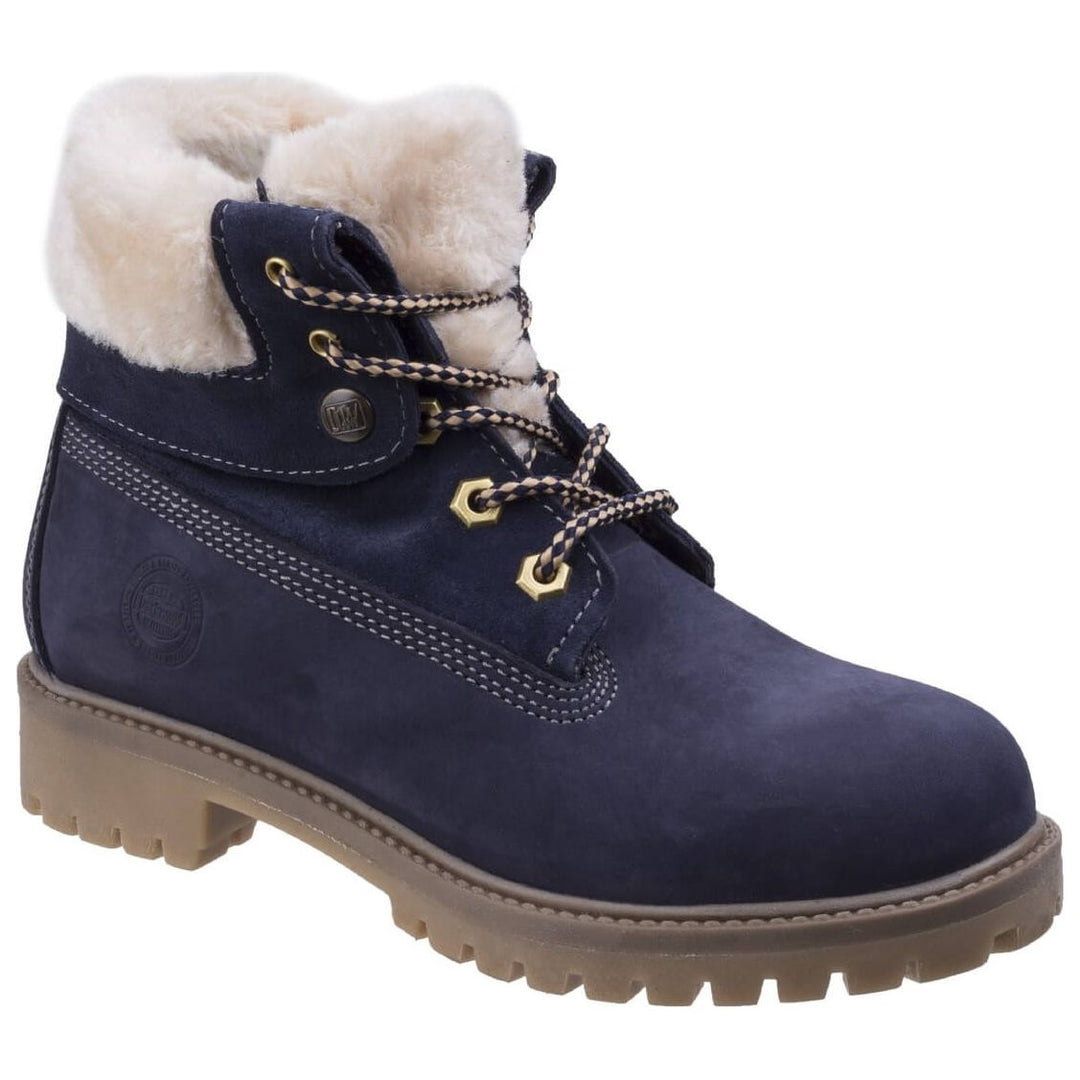 Darkwood Walnut Casual Walking Boots-Navy-Main