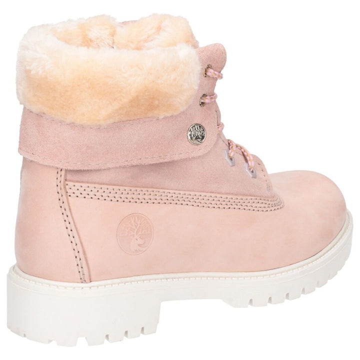 Darkwood Walnut II Casual Walking Boots-Light Pink-White Sole-2