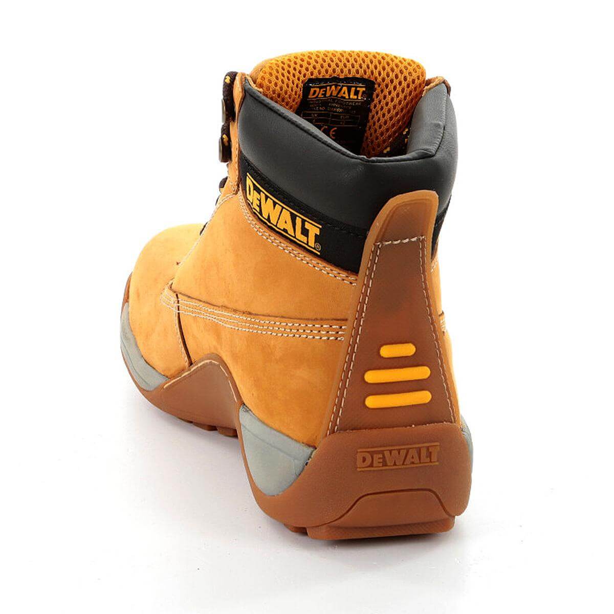 DeWalt Apprentice Brown Nubuck Safety Hiker Boots Honey Back #colour_honey