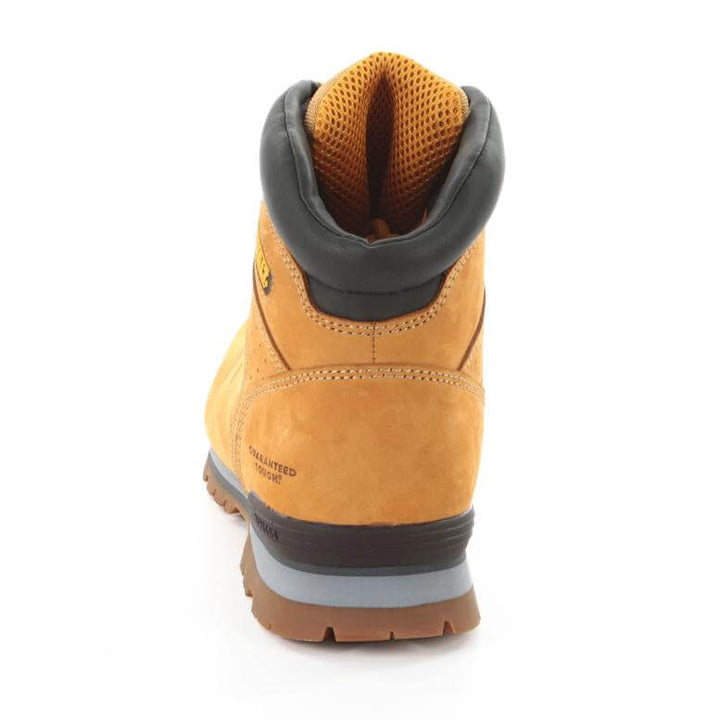 DeWalt Carlisle Wheat Nubuck Lightweight Safety Boots Honey Heel #colour_honey