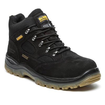 DeWalt Challenger 3 Black Waterproof Safety Hiker Boots Black Main #colour_black