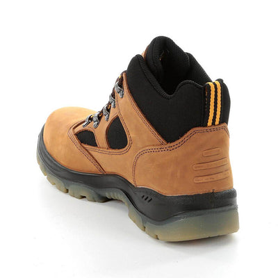 DeWalt Challenger 3 Black Waterproof Safety Hiker Boots Brown Back #colour_brown