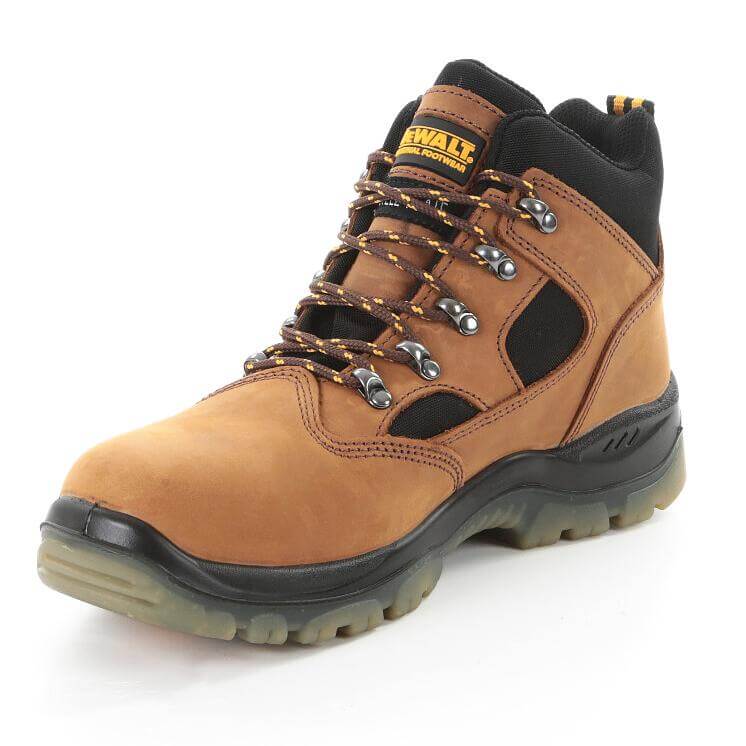 DeWalt Challenger 3 Black Waterproof Safety Hiker Boots Brown Front #colour_brown