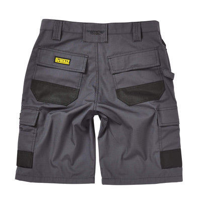 DeWalt Cheverley Grey Multi Pocket Shorts Grey Back #colour_grey