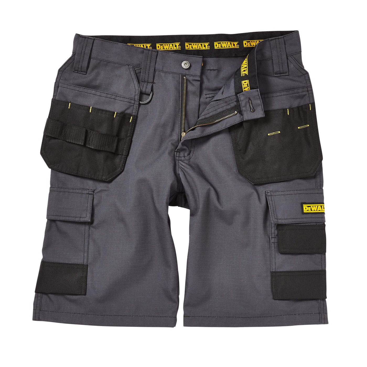 DeWalt Cheverley Grey Multi Pocket Shorts Grey Detail 1 #colour_grey