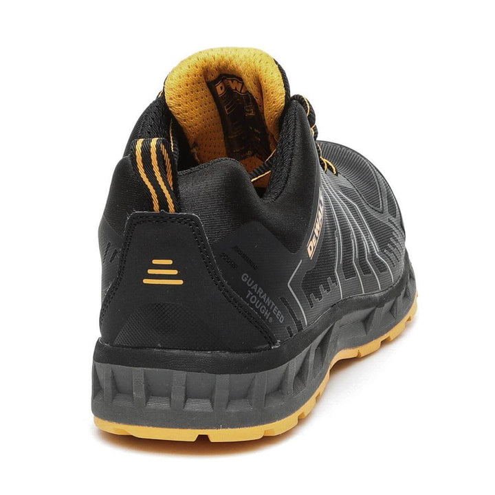 DeWalt Fargo Black Sports Safety Trainers Black Back #colour_black