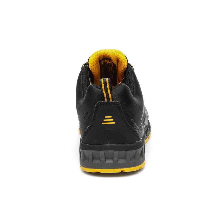 DeWalt Fargo Black Sports Safety Trainers Black Heel #colour_black