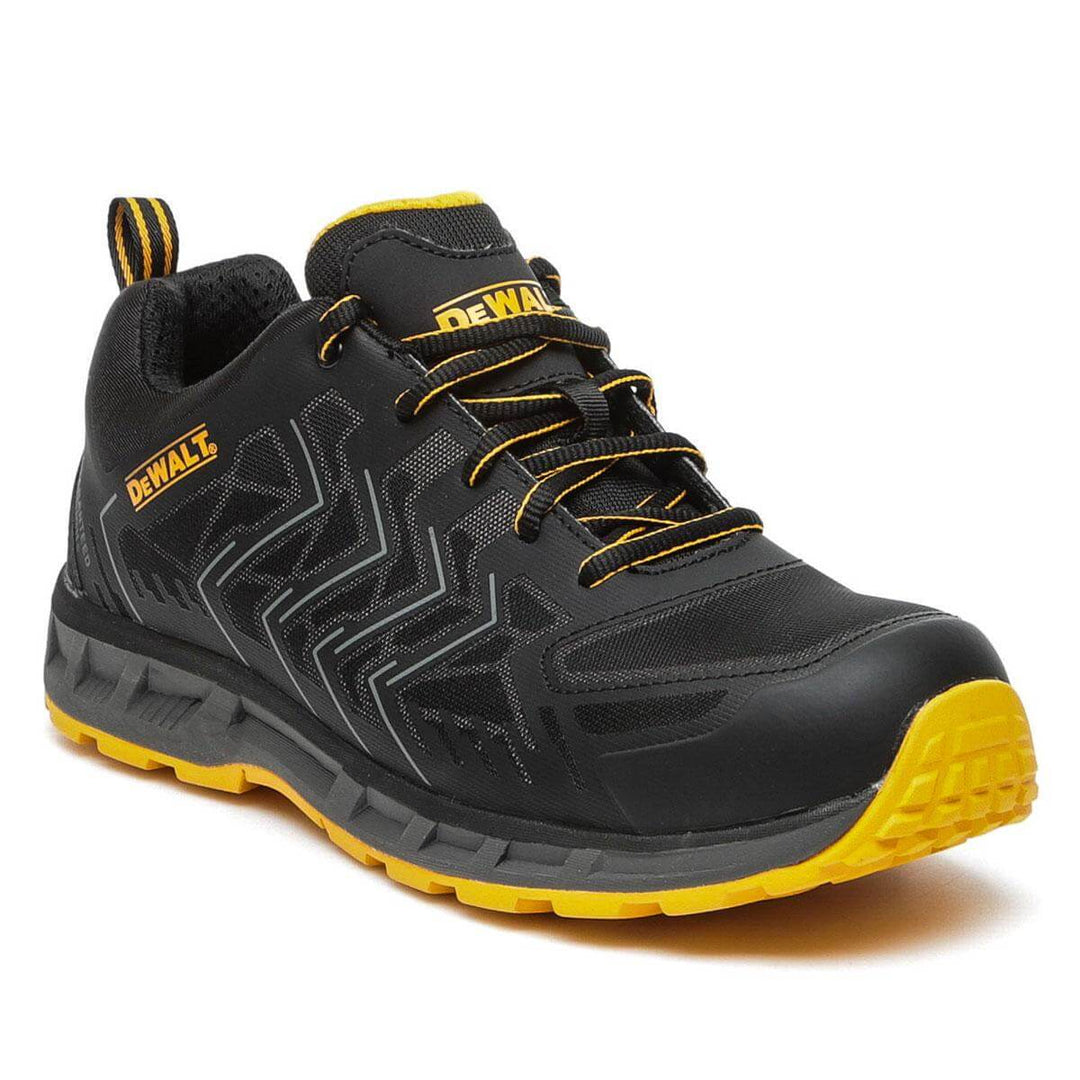 DeWalt Fargo Black Sports Safety Trainers Black Main #colour_black