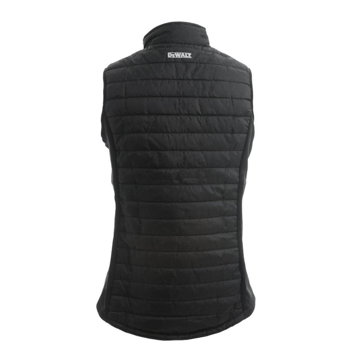 DeWalt Force Soft Padded Lightweight Gilet Black Back #colour_black